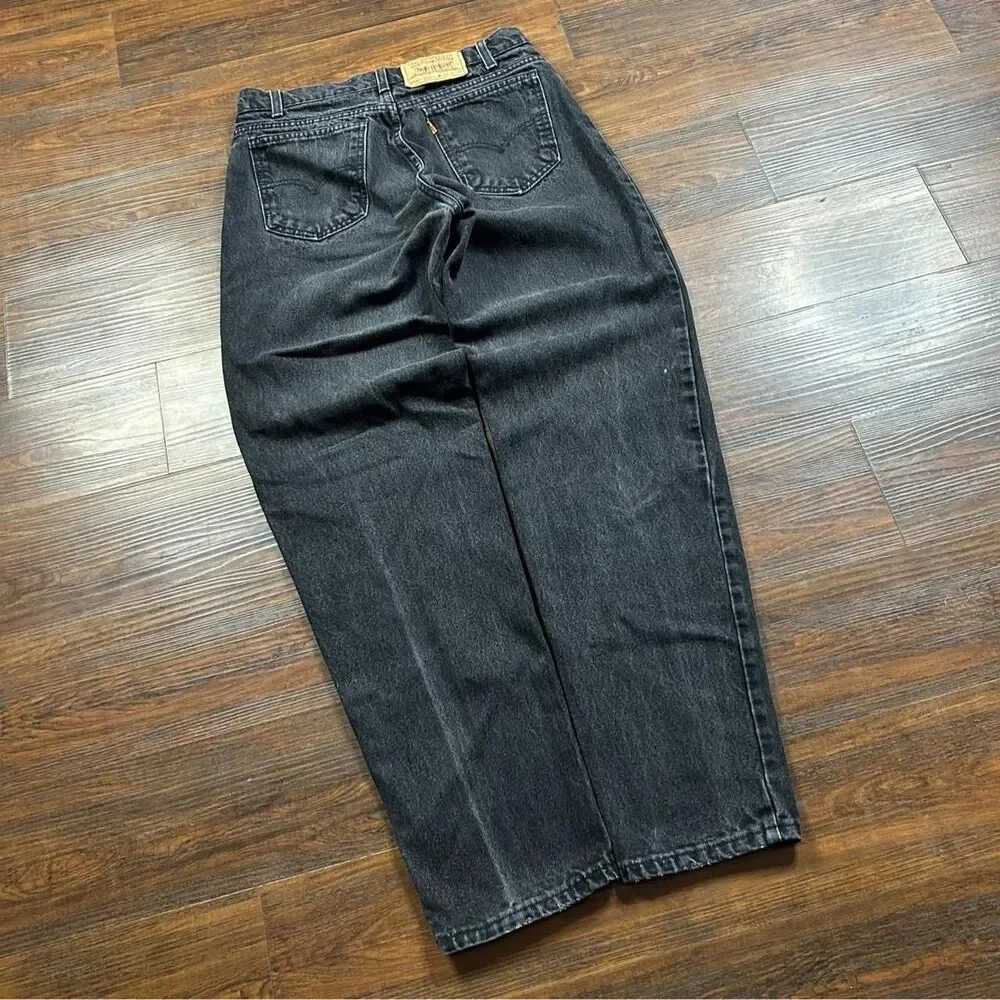Levi-s Men's Black and Grey Jeans